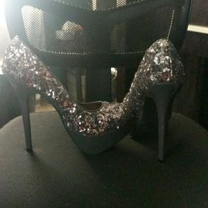 Sequined stilettos